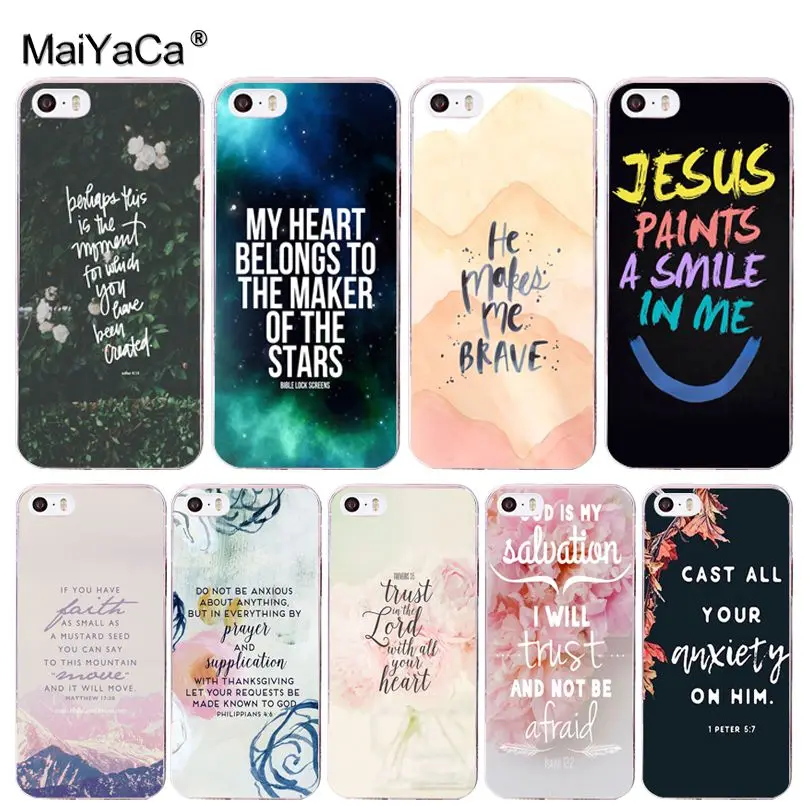 MaiYaCa Bible Philippians Jesus Christ Christian phone case cover for