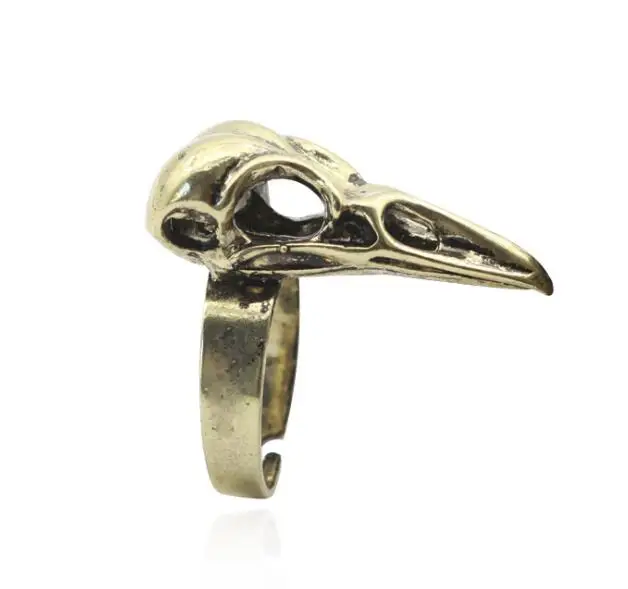 

Adjustable Finger Jewelry Ring animal Bird head Duck mouth Trendy Style Heavy Metals Punk Rock Rings For Men Boys Gift