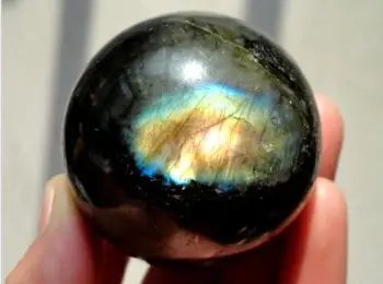

high quality 100% natural labradorite quartz crystal ball healing as gift