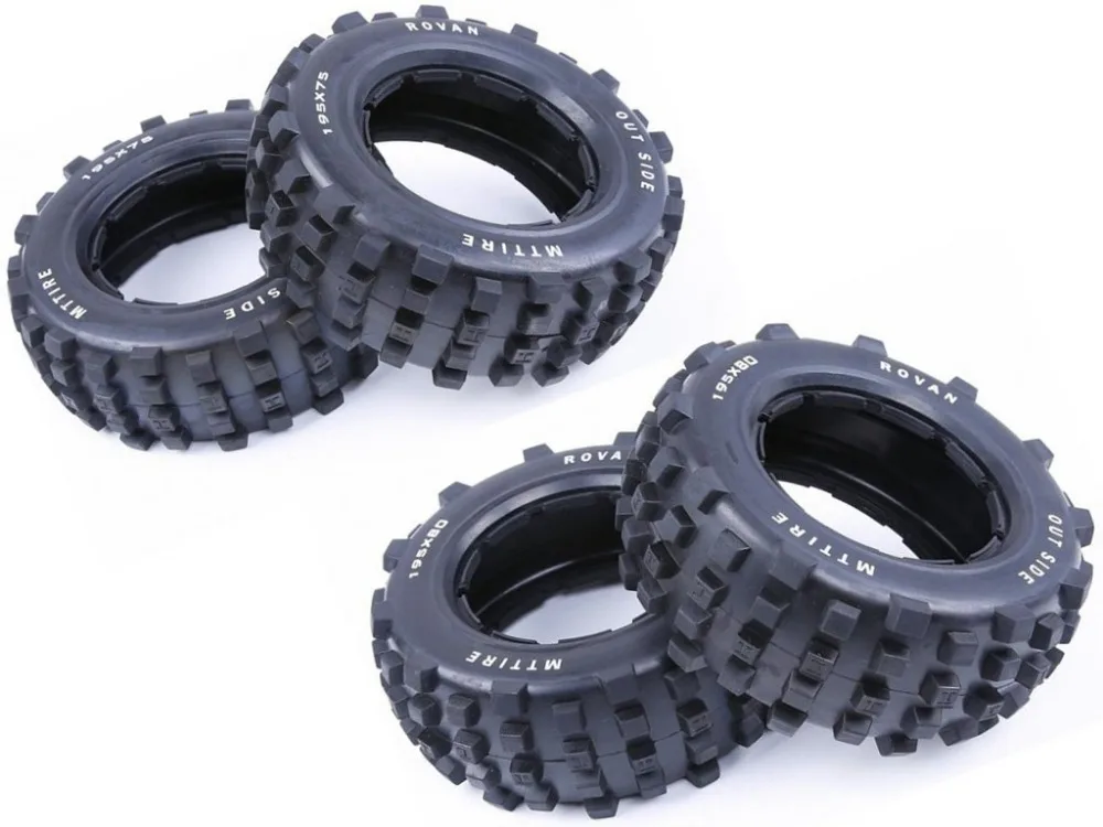 

Heightening and thickening nails Strong grip and strong wear resistance off-road tires for HPI KM ROVAN BAJA 5T 5SC LOSI 5IVE-T