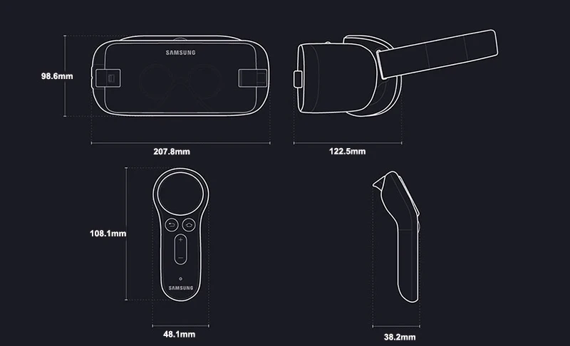 Samsung Origin gear VR 5,0 3D VR очки со встроенным гироскопом Sens для samsung Galaxy S9 S9Plus S8 S8+ Note5 Note 7 S6 S7 S7Edge