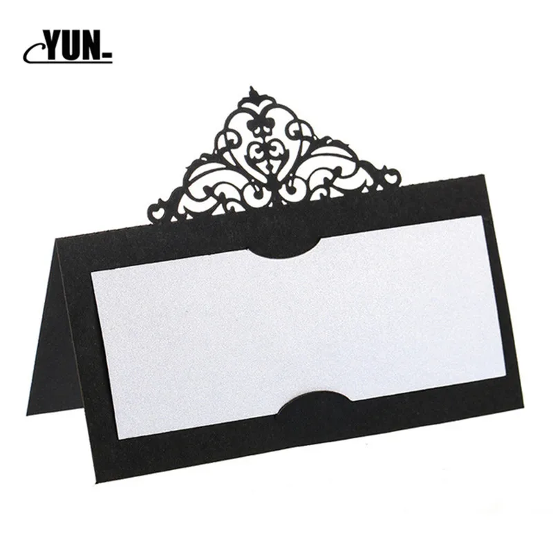 10pcsset Laser Cut Wedding Party Table Name Place Cards  Decor Wedding Favor Decoration 5Dzx007-10 (2)