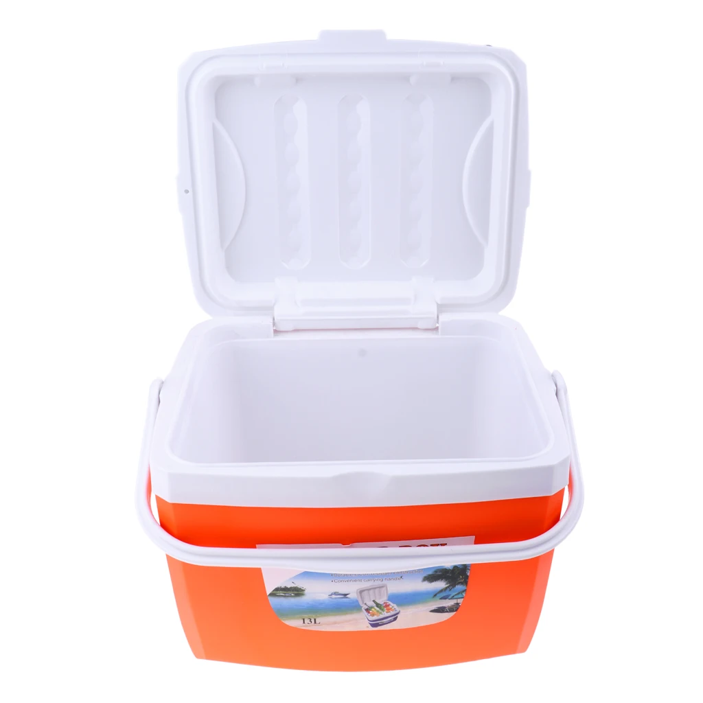 Lightweight 5/13L Drinks Food Cooler Box Ice Bucket with Handle for Camping Travel Fishing BBQ