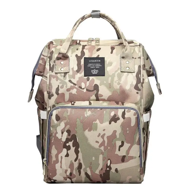 

Camouflage Designer Mummy Bag Maternity Diaper Backpack Large Capacity Nursing Bag Waterproof Nappy Backpack Baby Care Diapering