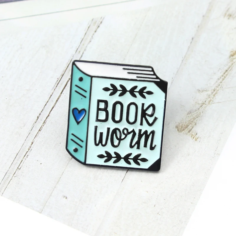 Ведьма Магия брошь "книга" с изображением милых сердечек для чтения планировщик, Волшебная с украшением в виде кристаллов карандаши для рисования с декоративным цветочным рисунком и ленточной перемычкой под пальцы эмаль контактный считыватель подарки