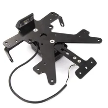 Аксессуары для мотоциклов держатель регистрационного номера номерного знака Кронштейн с светодиодный светильник для Kawasaki Z1000 Z 1000 2010