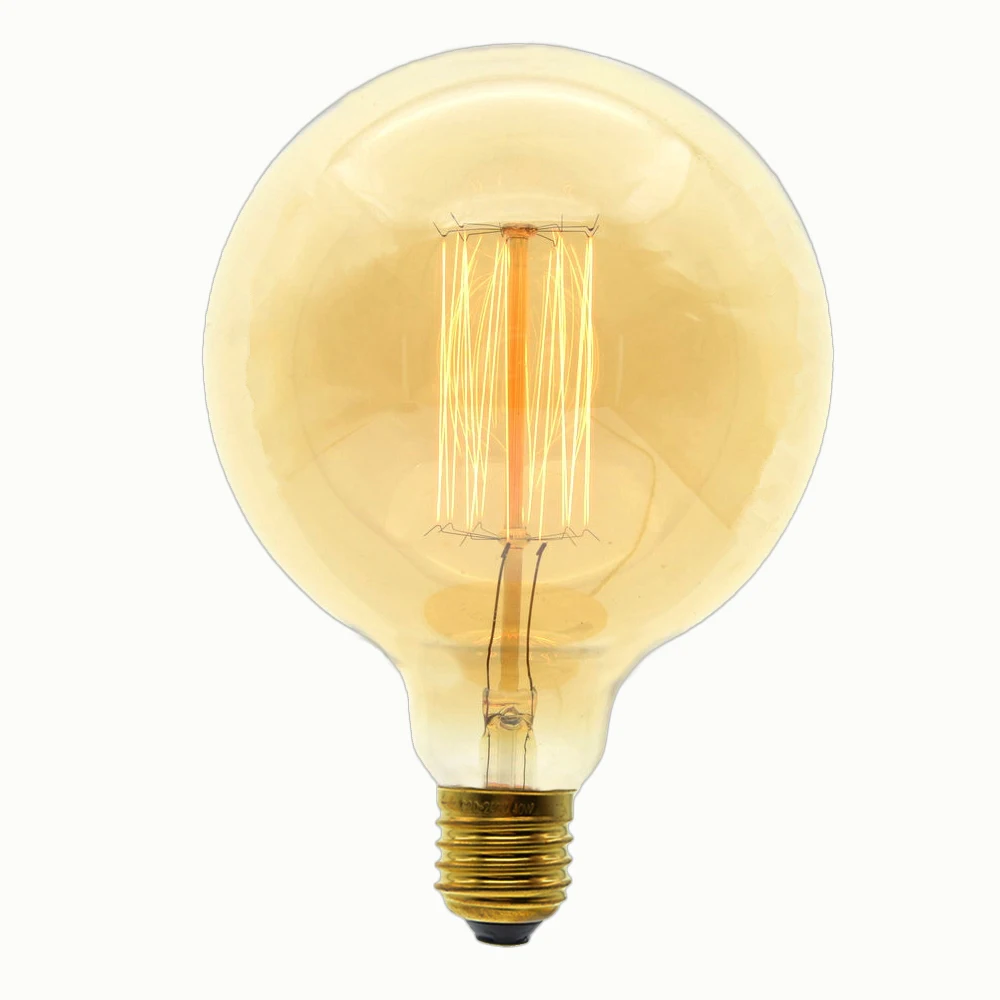 

Handmade Edison Lamps Carbon Filament Clear Glass's Edison Retro Vintage Incandescent Bulb 40W/60W 220V E27 G125