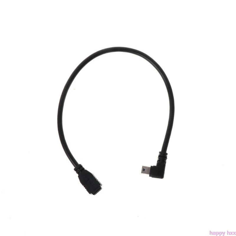 Мини USB 4 контактный штекер гнездо 90 градусов Удлинительный кабель для MP3 GPS камеры
