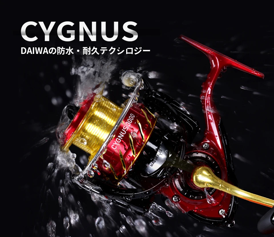 Оригинальные рыболовные катушки DAIWA CYGNUS 2506, спиннинговая катушка, Передаточное отношение 4,8: 1, Максимальное сопротивление 3 кг 4+ 1BB, металлический корпус carretilha de pesca