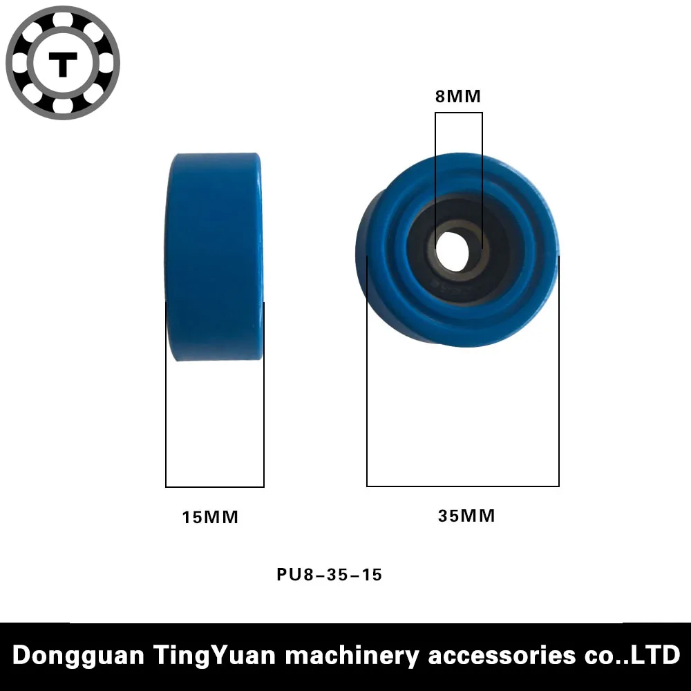 5PCS PU608 bearing roller wheels sliding door window glass low noise