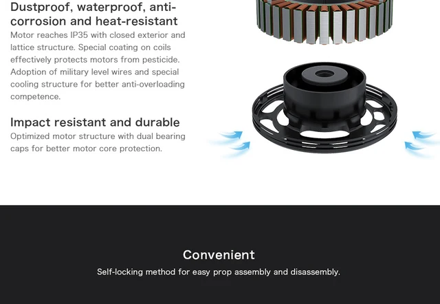 T-MOTOR P80 III KV120 KV100 brushless motor for 15L payload