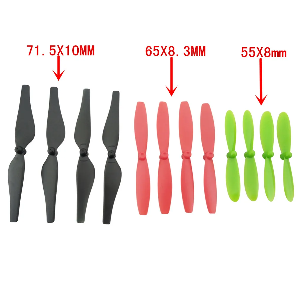 720 3.7V Coreless Brushed Motors Set 8.5x20mm + 71/65/55mm Propeller Prop CW CCW Micro Drone Quadcopter DIY Spare Parts