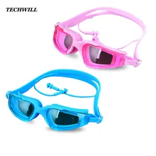 Очки для плавания, заглушки для ушей, модные, для взрослых, для плавания, ming, водные спортивные аксессуары, водонепроницаемые, анти-УФ, очки для ныряния, ушной заглушка