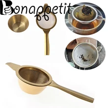 1 Набор сетчатый дуршлаг из нержавеющей стали фильтр для тонкого чая многоразовое ситечко для заварочного чайника с ручкой кухонная посуда сетчатый фильтр