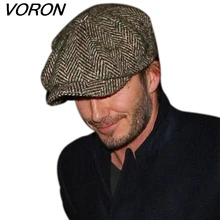 Voron Мода восьмиугольной Кепки газетчик берета осень и зима Шапки для Для мужчин международных суперзвезда Джейсон Стэтхэм мужских моделей