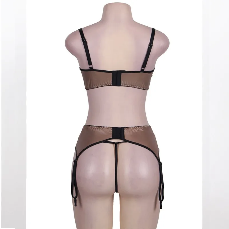 Comeonlover Half Cup Lingerie Garter Set Satin Underwire Sexy Underwear Women Set Erotic Plus Size Open Bra Panty Set RE80313 Comeonlover Half Cup Lingerie Garter Set Satin Underwire Sexy Underwear Women Set Erotic Plus Size Open Bra Panty Set RE80313