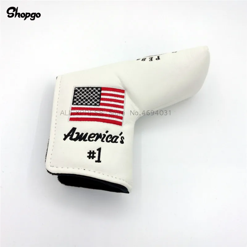 

[3 Colors] America's #1 Pebble Beach Blade Golf Putter Covers Outdoor Sports Waterproof PU Golf HeadCovers For Man Women