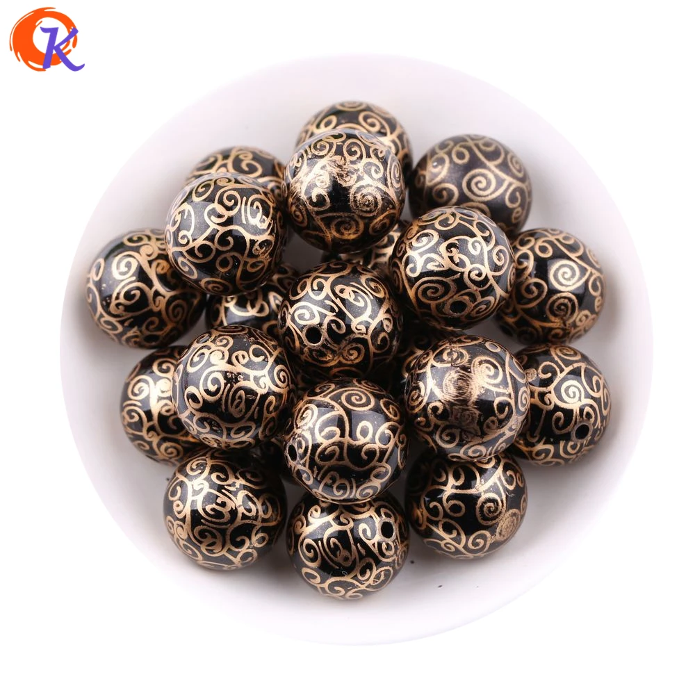 

Cordial Design 20MM 100Pcs/Lot Shinny Cloud Printing On Black Color ABS Pearl Beads For Kids Chunky DIY Jewelry CDBD-601314