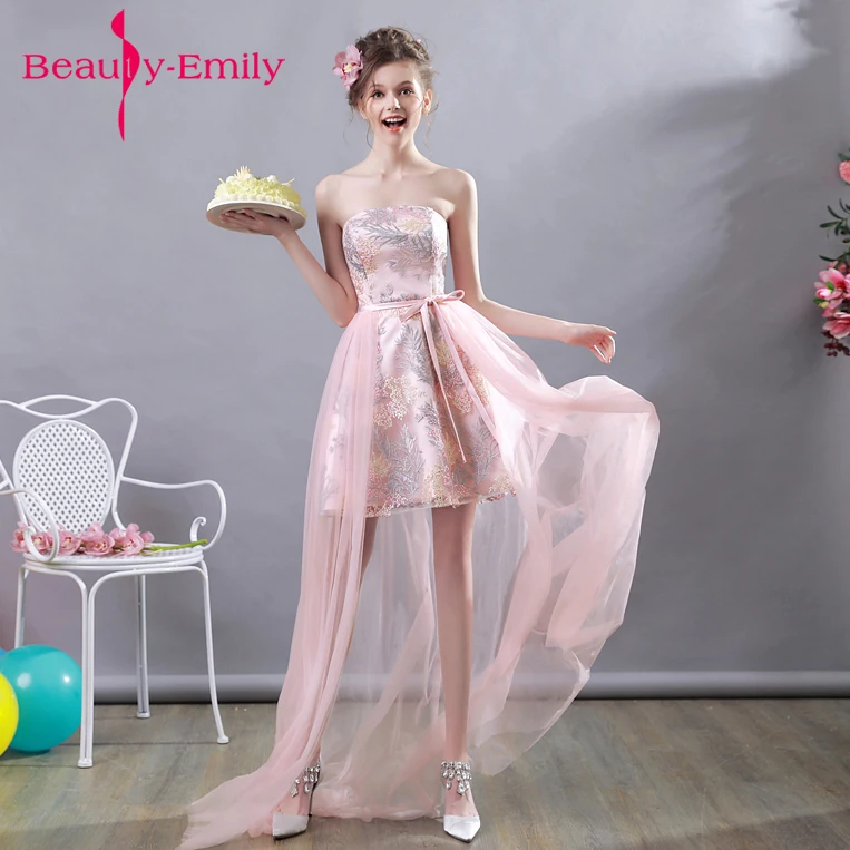 Женское коктейльное платье с длинным шлейфом розового цвета|robe de cocktail|beautiful cocktail