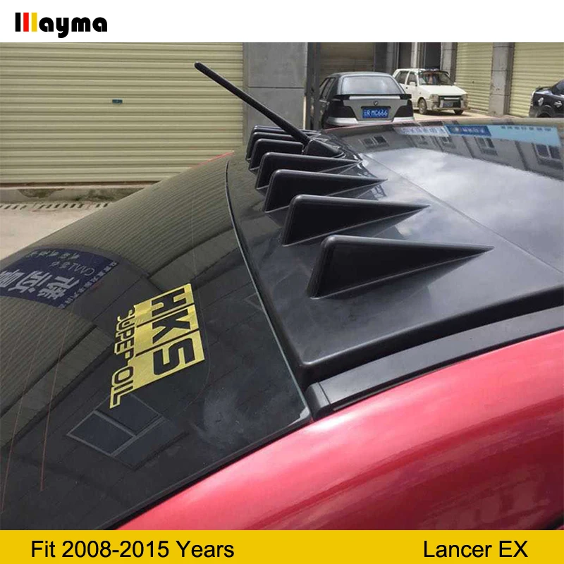 Спойлер для крыши в стиле акулы Mitsubishi Lancer EX спойлер заднего крыла багажника 2008 2015