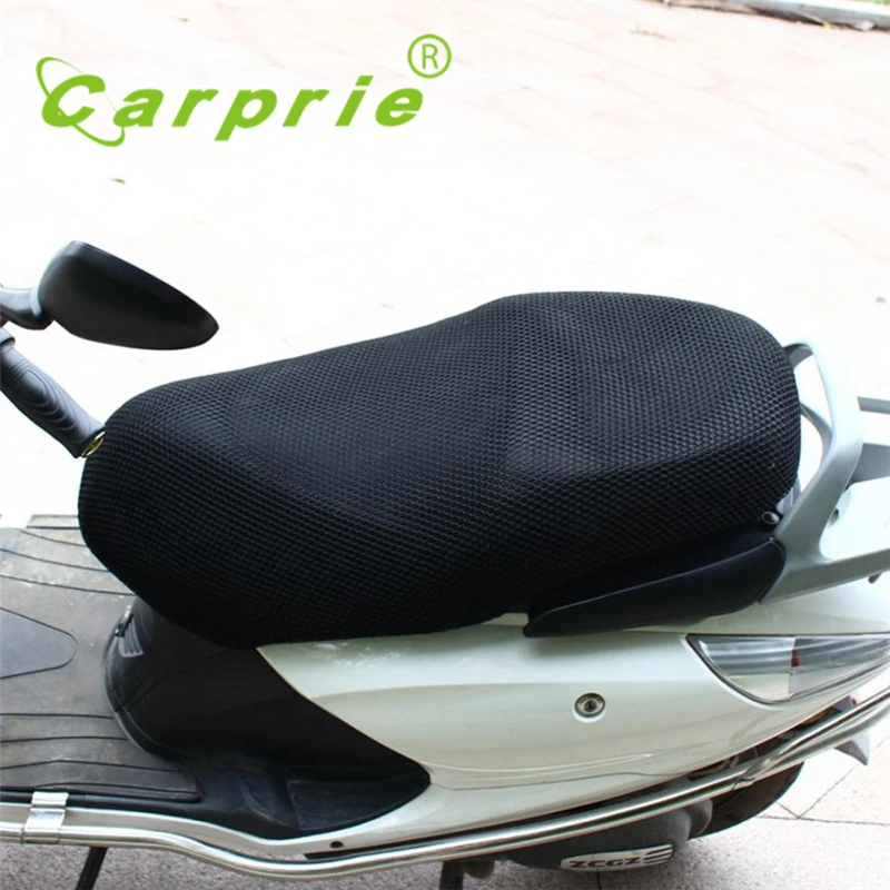 3D Black Motorcycle Electric Bike Net Seat Cover Breathable Protector