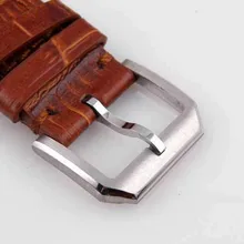 Серебряная Высококачественная Пряжка из нержавеющей стали подходит для кожаных часов 18 мм