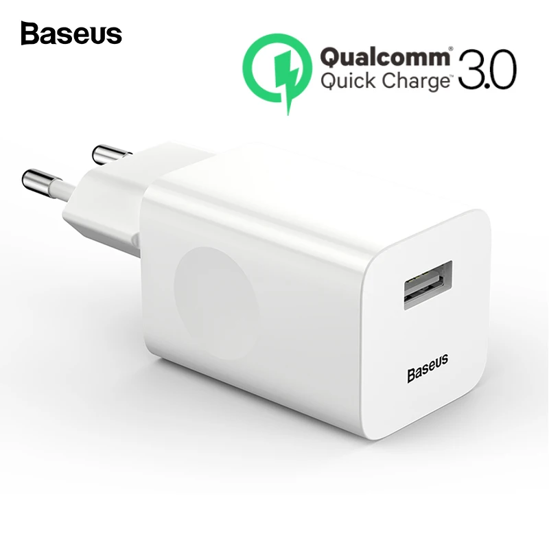 Baseus 24 W سريعة تهمة 3.0 شاحن يو اس بي QC3.0 الحائط الهاتف المحمول شاحن آيفون X شياو mi mi 9 اللوحي باد الاتحاد الأوروبي QC سريع شحن Baseus 24 W سريعة تهمة 3.0 شاحن يو اس بي QC3.0 الحائط الهاتف المحمول شاحن آيفون X شياو mi mi 9 اللوحي باد الاتحاد الأوروبي QC سريع شحن