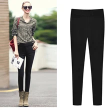 5xl плюс большие размеры Джинсы трусики женщины весна-осень feminina Черный strech брюки женские a2553