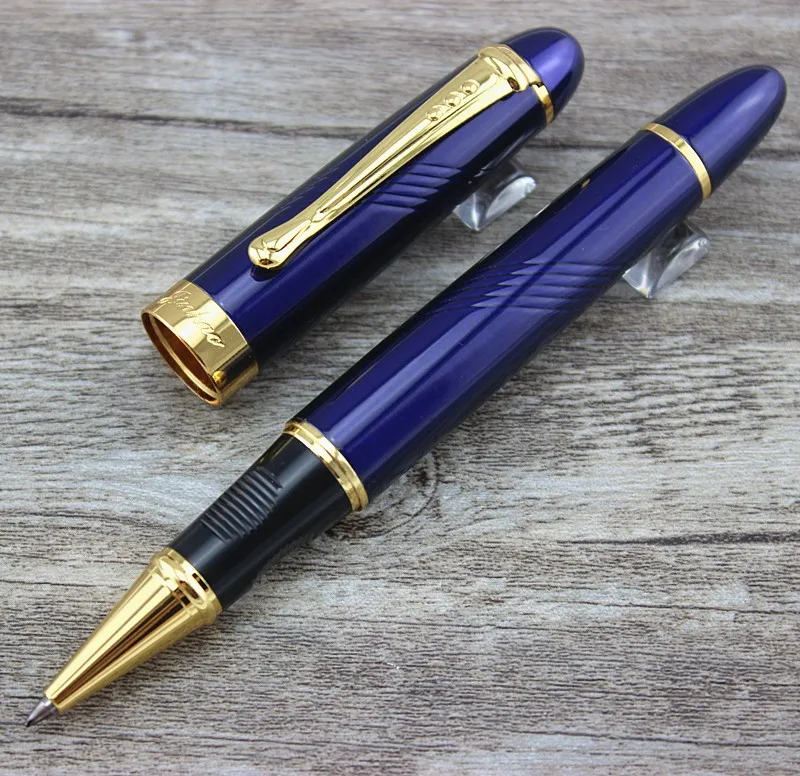 Jinhao x450 Королевский синий спиральный узор Ручка-роллер высокое качество роскошные офисные школьные канцелярские принадлежности Материал Поставки полностью металлический