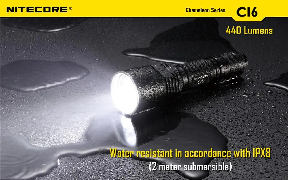 

Free Shipping-Wholesale Price NITECORE CB6 CG6 CR6 CI6 CU6 CREE XP-G XP-E 4x LEDs Chips Flashlight Without 18650 Battery