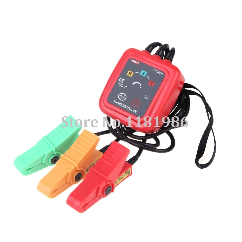 

UNI-T UT262A Non-Contact 3 Phase Sequence Rotation Detectors Tester Indicator Detector Meter LED Display Buzzer