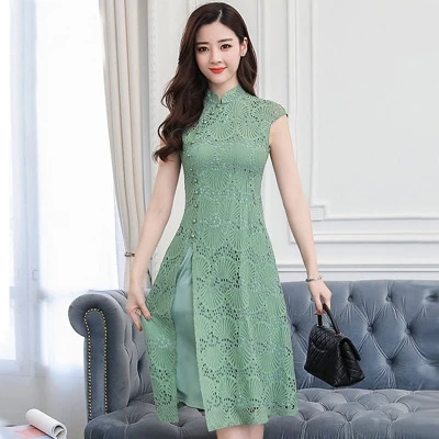 Китайское платье cheongsam qipao оригинальное платье Китайская традиционная китайская одежда для женщин современное китайское платье qi pao FF1000 - Цвет: 5