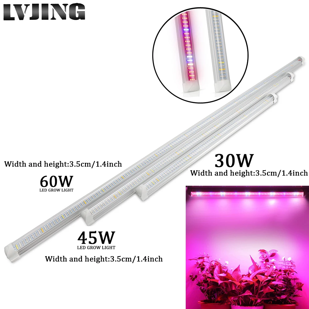 Buy 30W 45W 60W Full Spectrum Led Grow Light Bar For