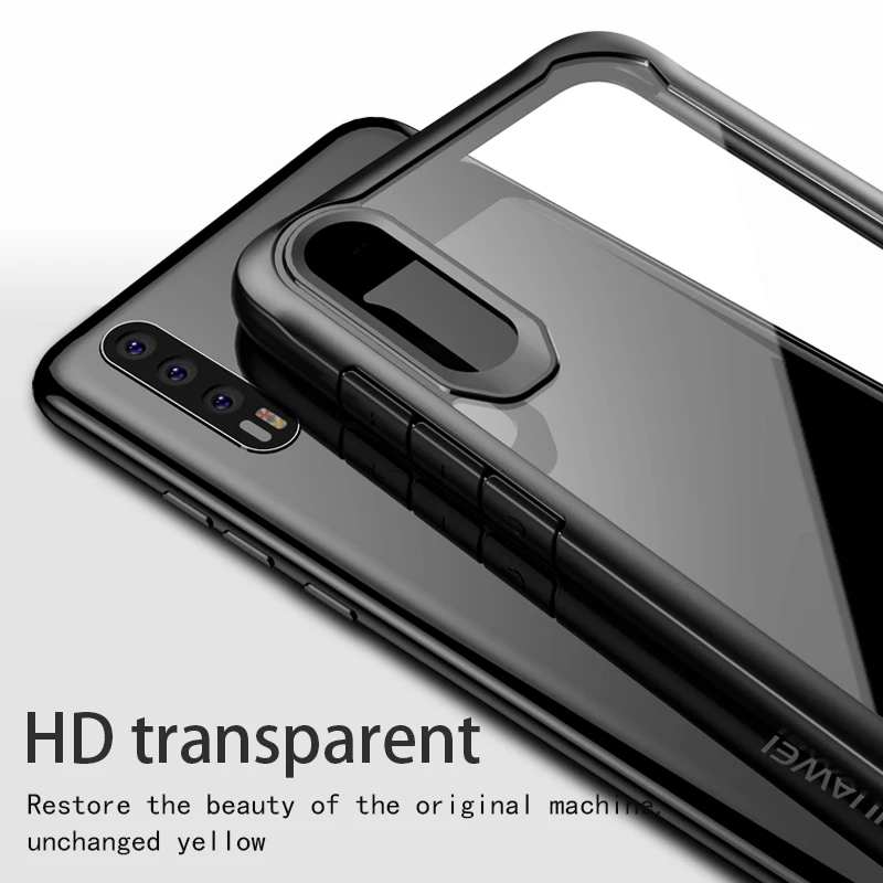 Мягкий прозрачный силиконовый чехол из ТПУ для телефона Huawei P20 Lite Pro