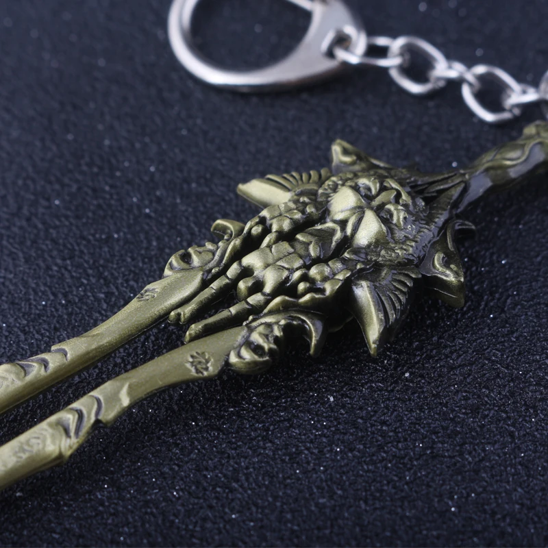 New God of War 4 Kratos Sword of Olympus Keychain Antique Bronze Metal Car Keyring Holder Men Women Jewelry Accessories Fashion Jewelry