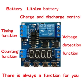 

XY-J05 Delay Module Timer delay trigger OFF Voltage upper lower limit detection Cyclic timing counting Battery Charge control