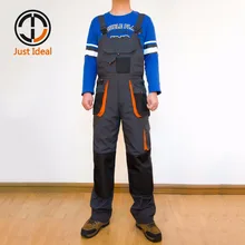 Мужские карго нагрудник брюки мульти карман Холст комбинезон Оксфорд водонепроницаемый тактический повседневный комбинезон плюс размер ID618