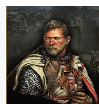 

1/10 Resin Bust Building Kit Knights Templar Warrior With His Sword Bust