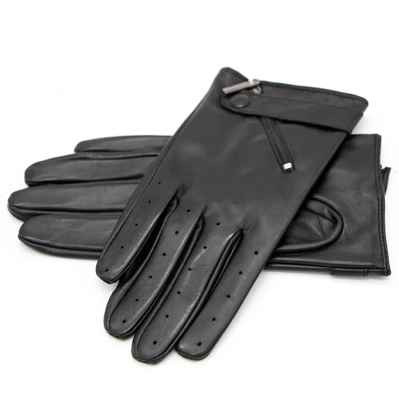 Для женщин Зимние перчатки Мода Высокое качество женские кожаные перчатки Luvas варежки перчатки моды натуральная кожа перчатки для Для