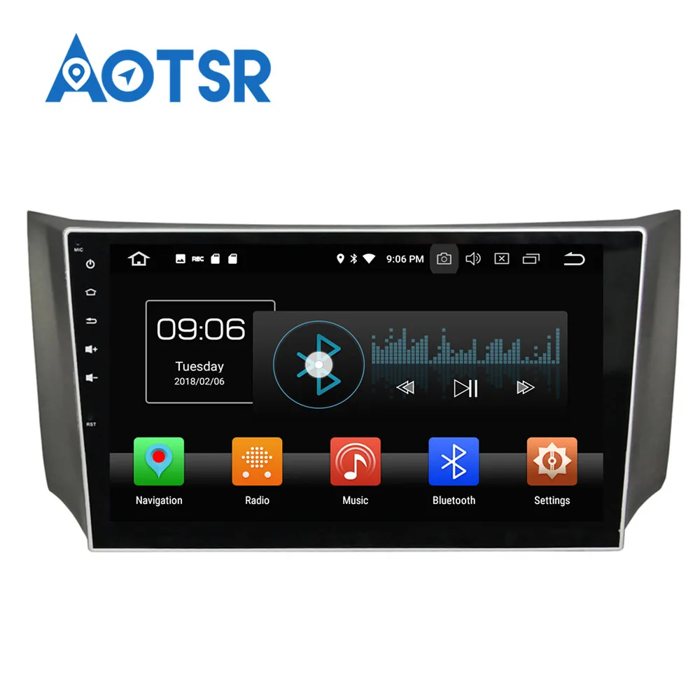 Cheap 10.2" Android 8.0 Car GPS Radio Player for Nissan Sylphy B17 Sentra 2012+ with Octa Core 4GB+32GB Auto Stereo Multimedia DAB+ 5