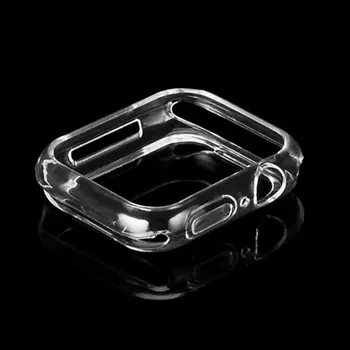 

38 40 42 44mm Soft TPU Scratch Resist Frame Protective Cover Shell Transparent For Apple Watch Iwatch 4