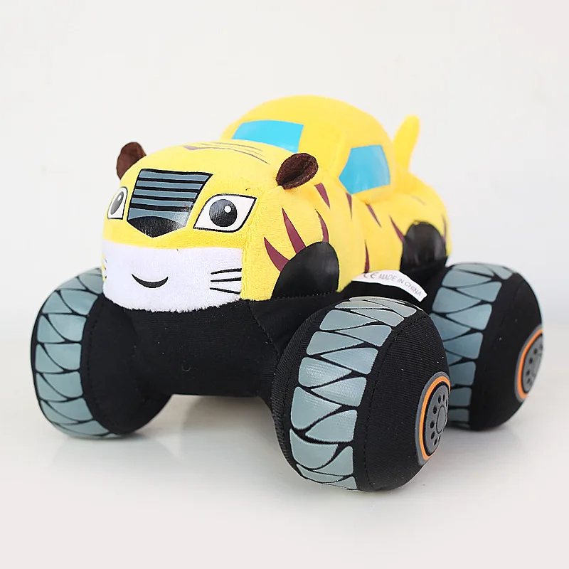4 фондовый внедорожный автомобиль пушистые игрушки Blaze And Monster Machines анимационные игрушки-машинки - Цвет: yellow