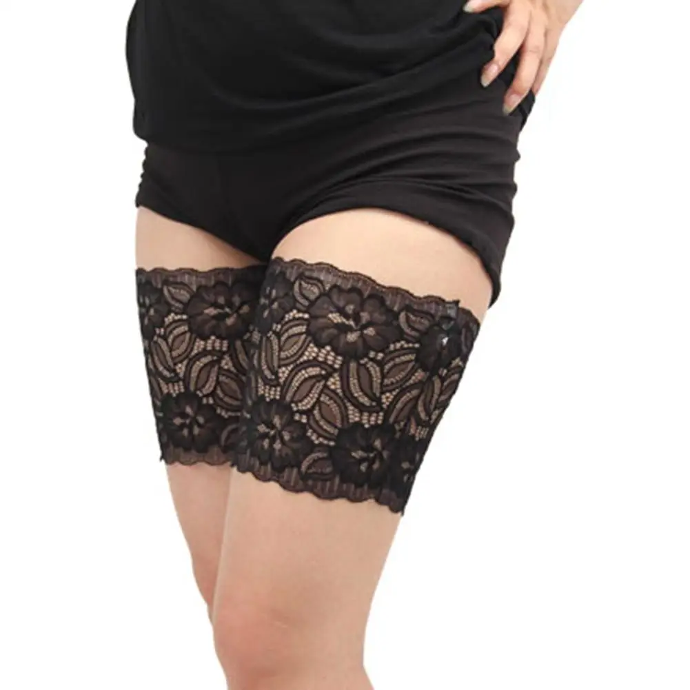 

Silicone Non - Slip women Socks Sleeve Elastic Flat Thigh Sleeve Large Anti Friction Leg Sleeves Elastic Thigh Bands Leg Warmer