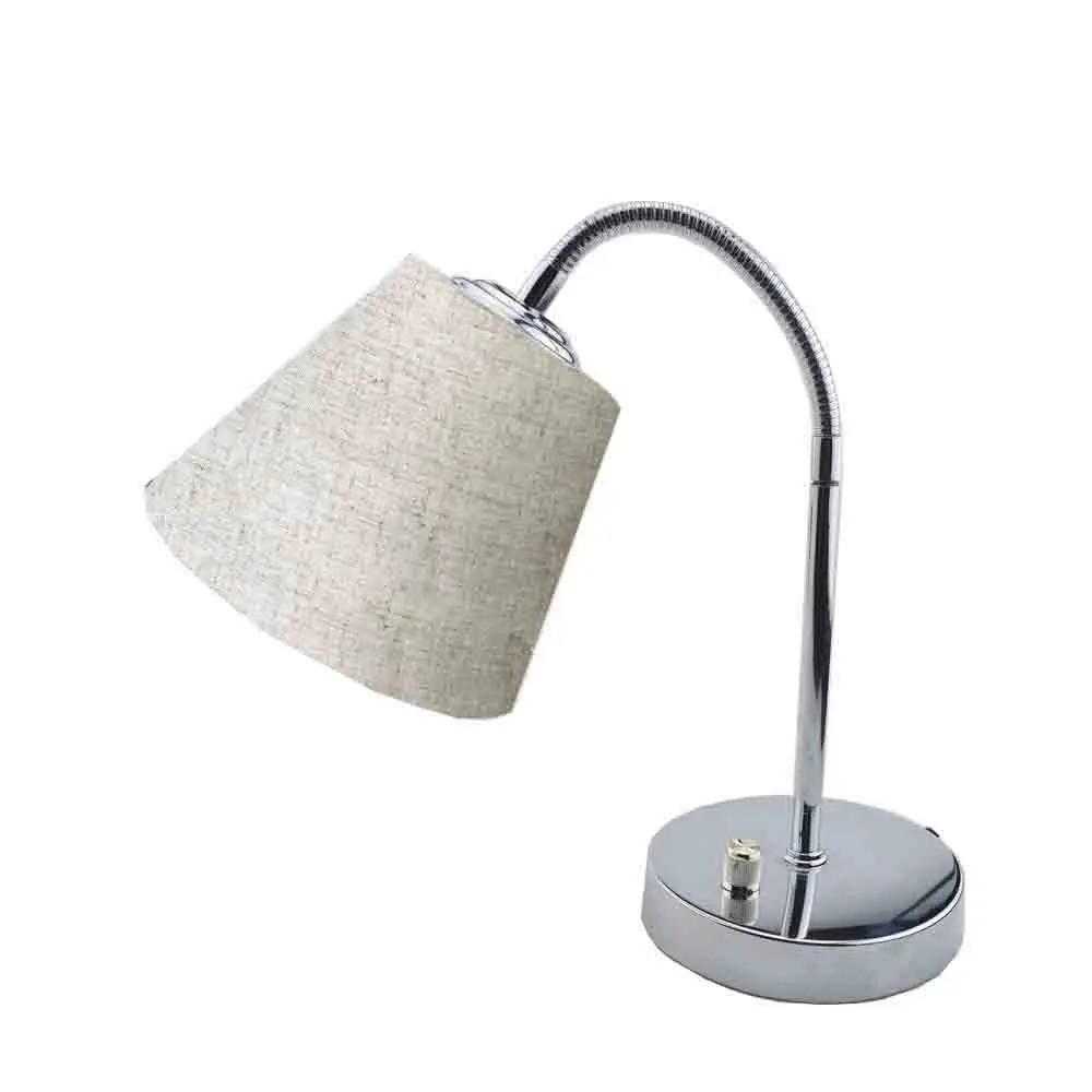 GLW Dimmable Flaxen Nightstand Декор свет лампа с абажуром из ткани прикроватная ткань тени для