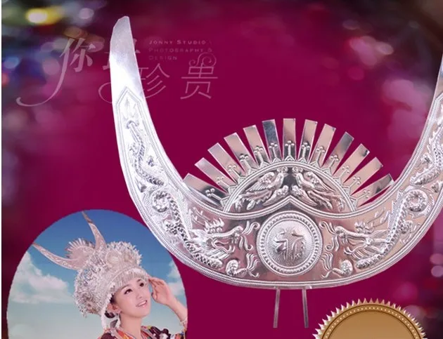 Many Designs Miao Silver Horn Hair Stick Combs Accessories Ethnic Fashion Minority Group Jewelry |