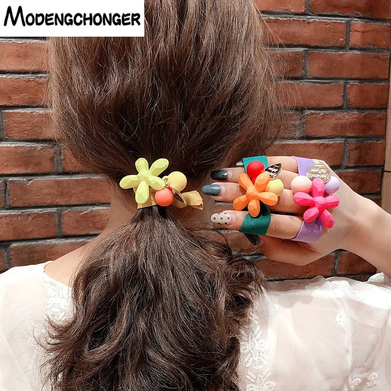 

Candy Color Wide Elastic Hair Band Girls Hair Ties Ponytail Holder For Women High Quality Hair Rope Scrunchies Hair Accessories