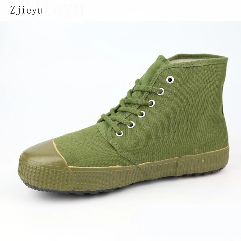 

2017 spring and summer light green men's canvas Military boots Combat s asker bot Infantry tactical boots askeri