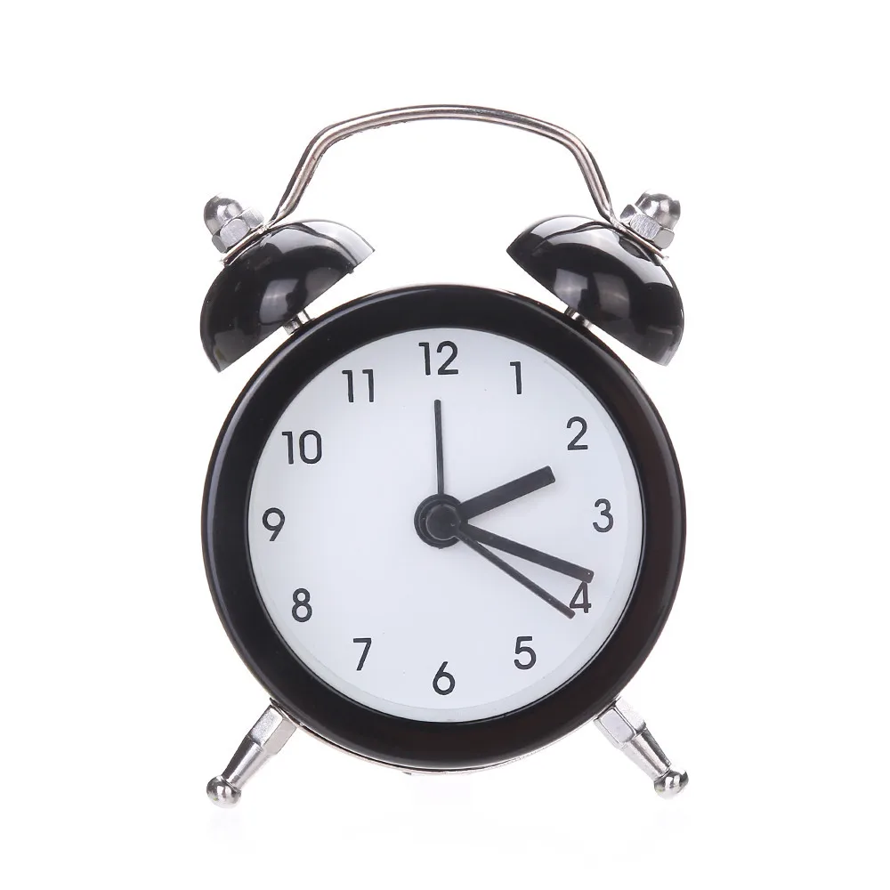 

Simple Solid Twin Bell Silent Alloy Stainless Metal Alarm Clock 7.3 * 5.2 * 2.0 cm High Quality Stainless Metal Clock Mar 25