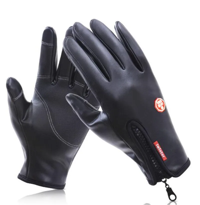 

PU Motorcycle Gloves Man Touch Screen Winter Warm Waterproof Windproof Gloves Guantes Moto Luvas Motosiklet Eldiveni