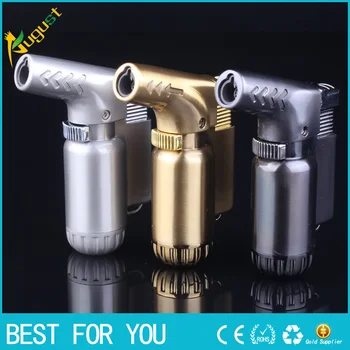 

24pcs/lot Honest Genuine Personality Four Gun Windproof Lighters Straight Inflatable Cigar Lighter Ignition Baking Torch Lighter